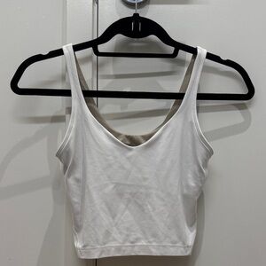 Lululemon white sports bra